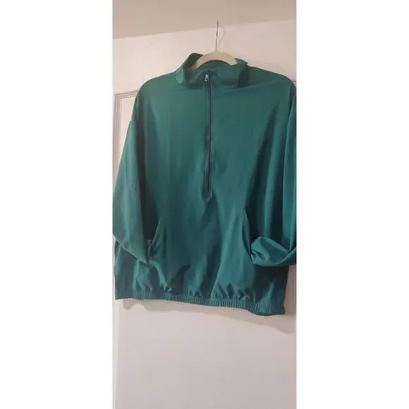 Beyond Yoga In Stride Half Zip Pullover Emerald Green Size M Active Athletic - Picture 2 of 9